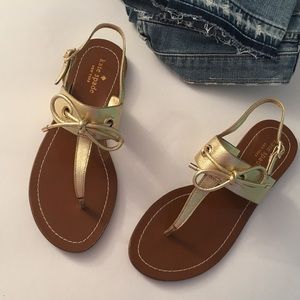 Kate Spade Gold Sandals